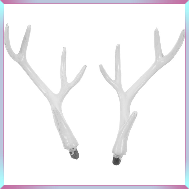 พร้อมสต็อก ประดิษฐ์ Antlers ตกแต่งกวาง Hallowen อุปกรณ์เสริมผม Horn Headdresses อุปกรณ์เสริม Prop Xmas Creative สวมใส่ huichuanz