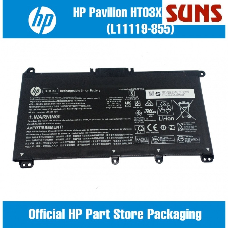 ✿HP Official ht03xl Battery for HP Pavilion 14 15 X360 Battery (L11119-855) - HP Laptop Battery orig