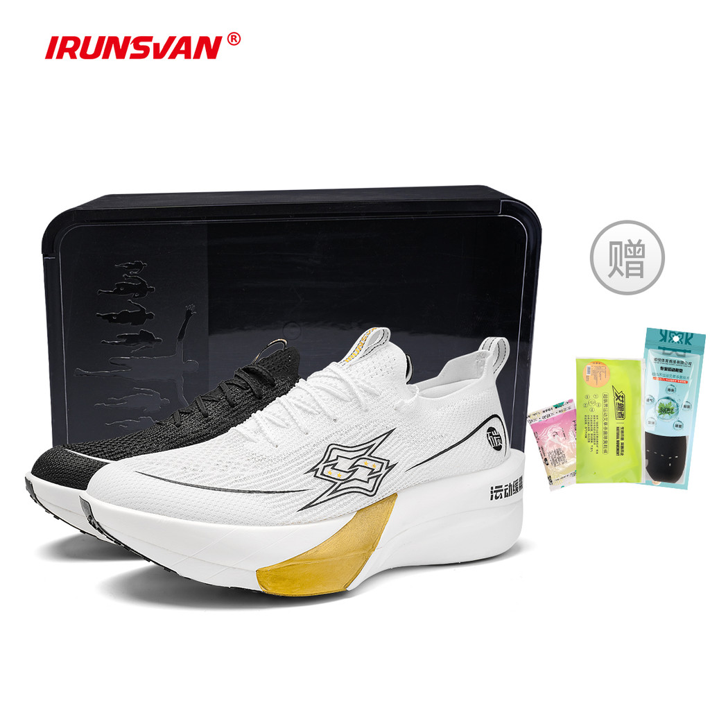 IRUNSVAN 24061 BREAK WIND Cushioned Carbon Fiber Plate Marathon Running Shoes