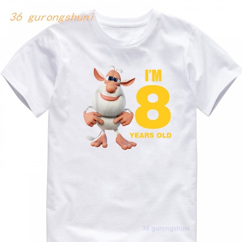 อะนิเมะการ์ตูนall-match Tee Booba Buba Буба .борการ์ตูนเด็กพิมพ์เด็กเสื้อผ้าTเสื้ออะนิเมะฤดูร้อนเสื้อเด็กเสื้อยืดนุ่มเสื้อยืดสีขาวท็อปส์สําหรับชุดลําลอง - รูปที่ 5