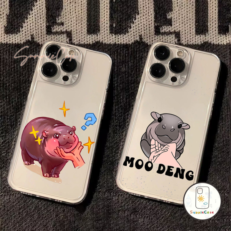 การ์ตูน Moo Deng สำหรับ Samsung A50 A51 A03 A32 A06 A05 A55 A52 A11 A30 A35 A10s A15 A05S A14 A13 A03s A02s A20 A12 เคส