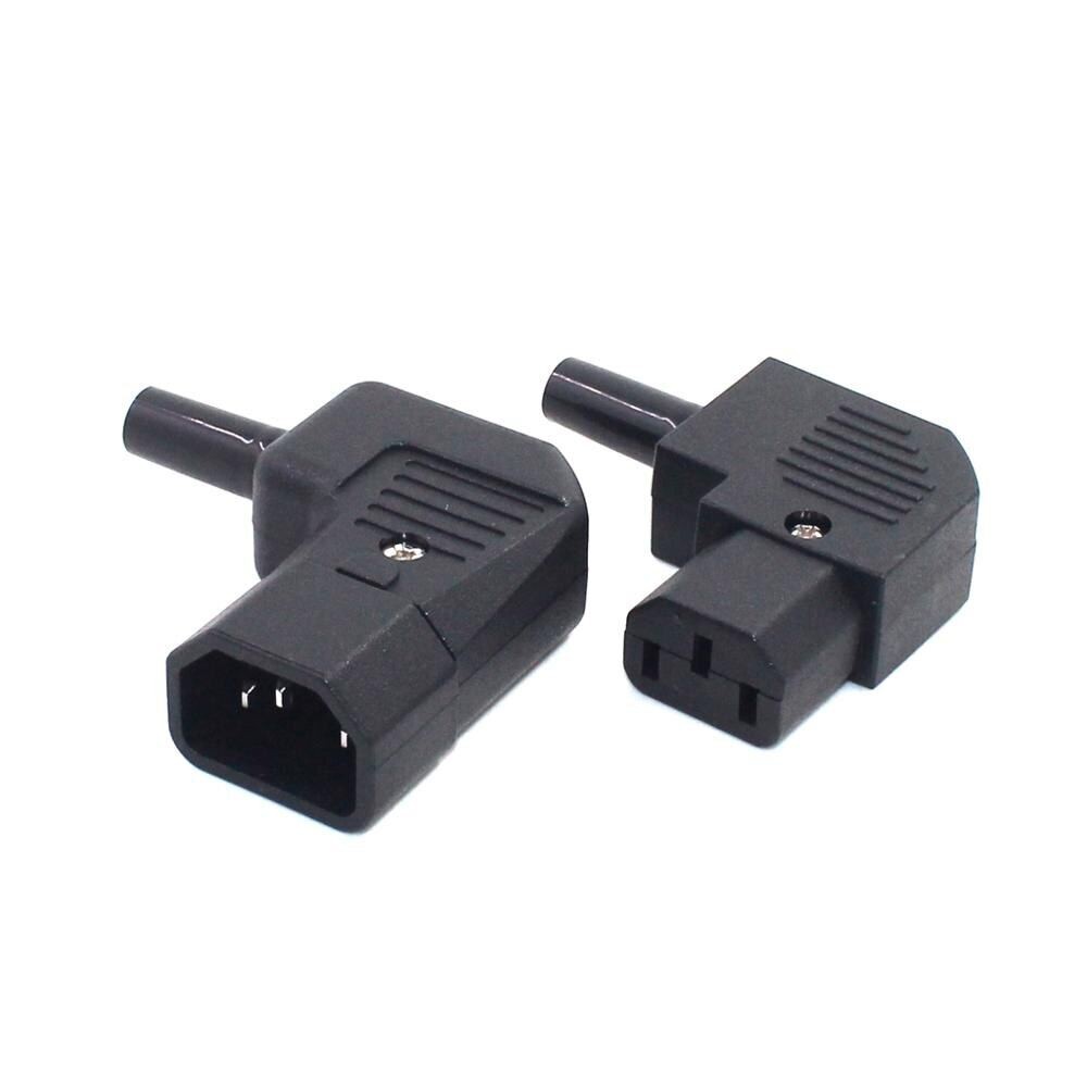 250v 10A IEC320 C13 C14 PDU UPS แบบมีสาย Power Outlet ประกอบติดตั้งขั้วต่อข้อศอก 90 แผงไฟฟ้า Receptacle AC ซ็อกเก็ตปลั๊ก
