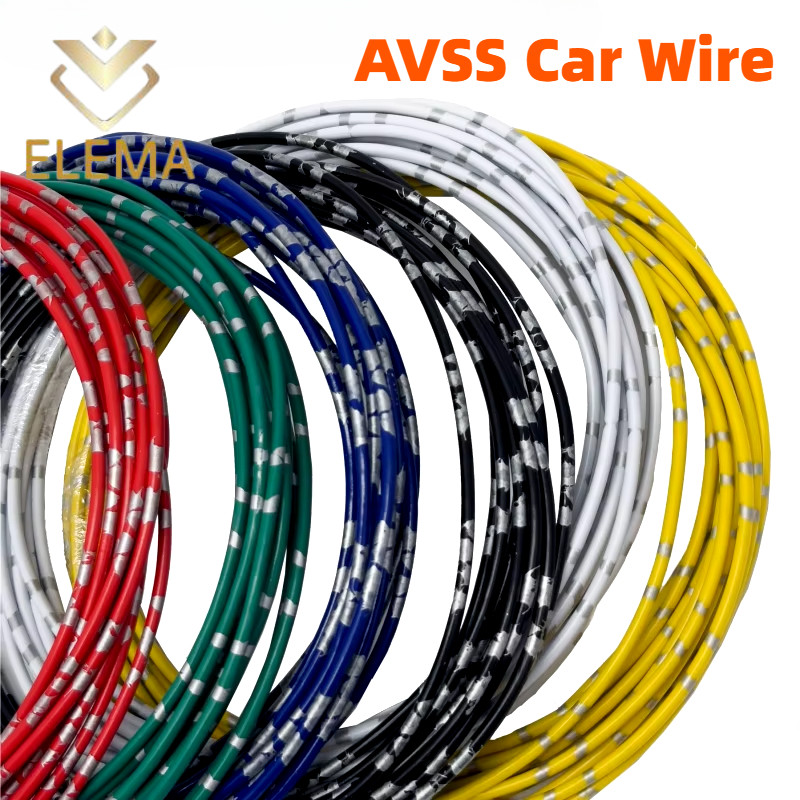 Avss สายไฟรถยนต์ PVC 0.3 มม.-2.5 มม.AVSS ลําโพงรถยนต์สายสัญญาณเสียงออกซิเจนฟรีทองแดงบริสุทธิ์ Twisted คู่สายไฟ Line