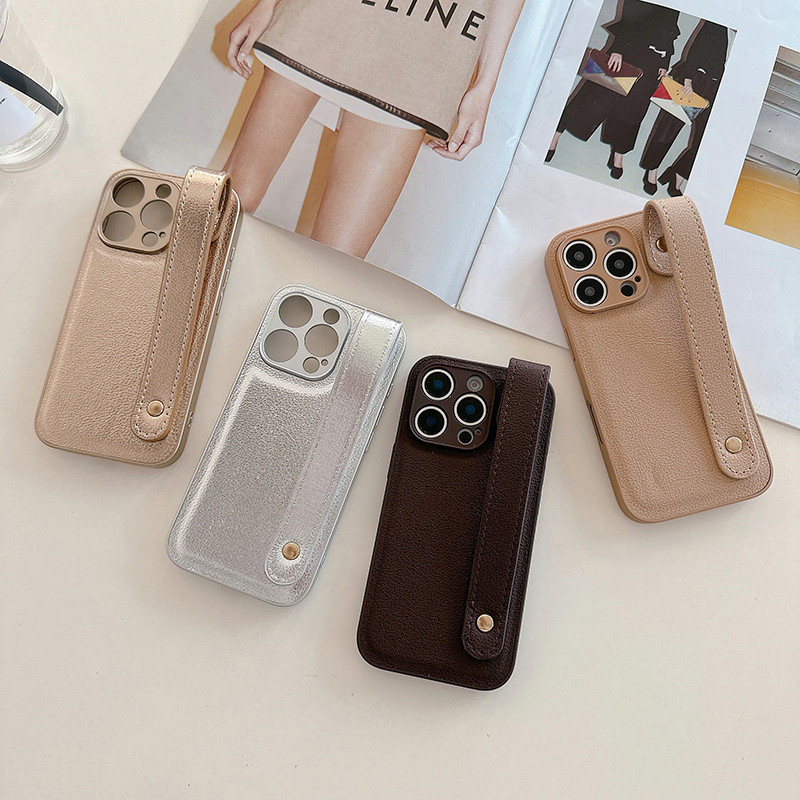 PU หนัง Slim สายรัดข้อมือสําหรับ iPhone 16 16Pro 16Plus 16Promax 15 15Pro 15plus 15Promax 14 14Pro 14Promax 13Pro 13Promax 13mini 17 12Promax 11Promax 12Pro 11Pro X 8P