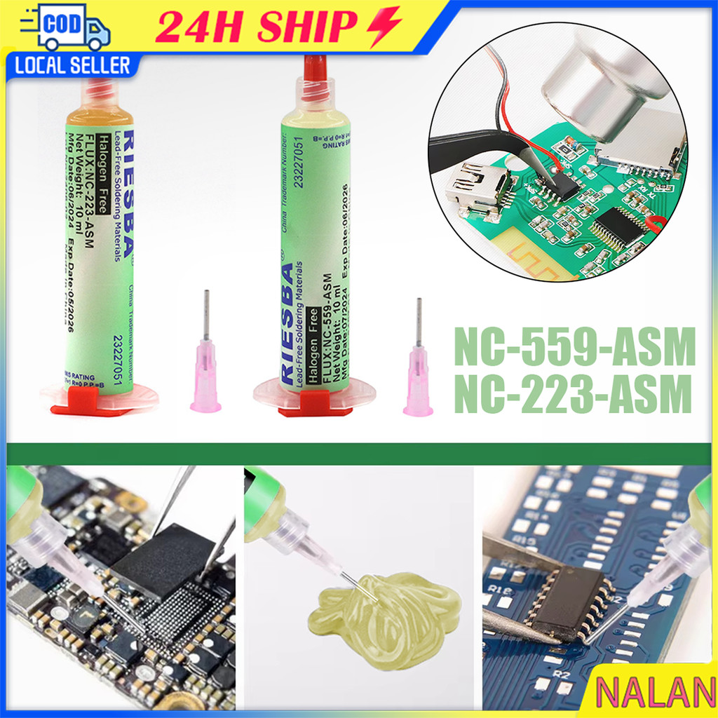 ร้านอยู่กทม.หมึกซ่อม NC223 NC-559 ฟลักซ์บัดกรี แบบหลอด 10 ซีซี อุปกรณ์งานซ่อม