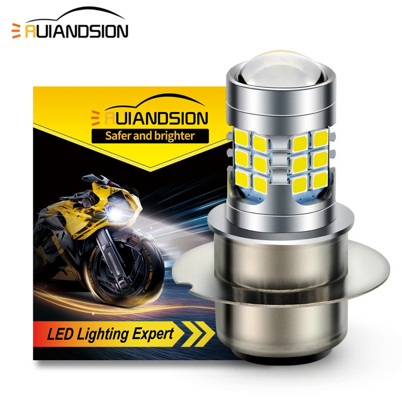 P15D Headlight Bulb H6M P26S P36D LED Scooter Light Lamp Bulb Motorcycle Auxiliary Light Headlight 6