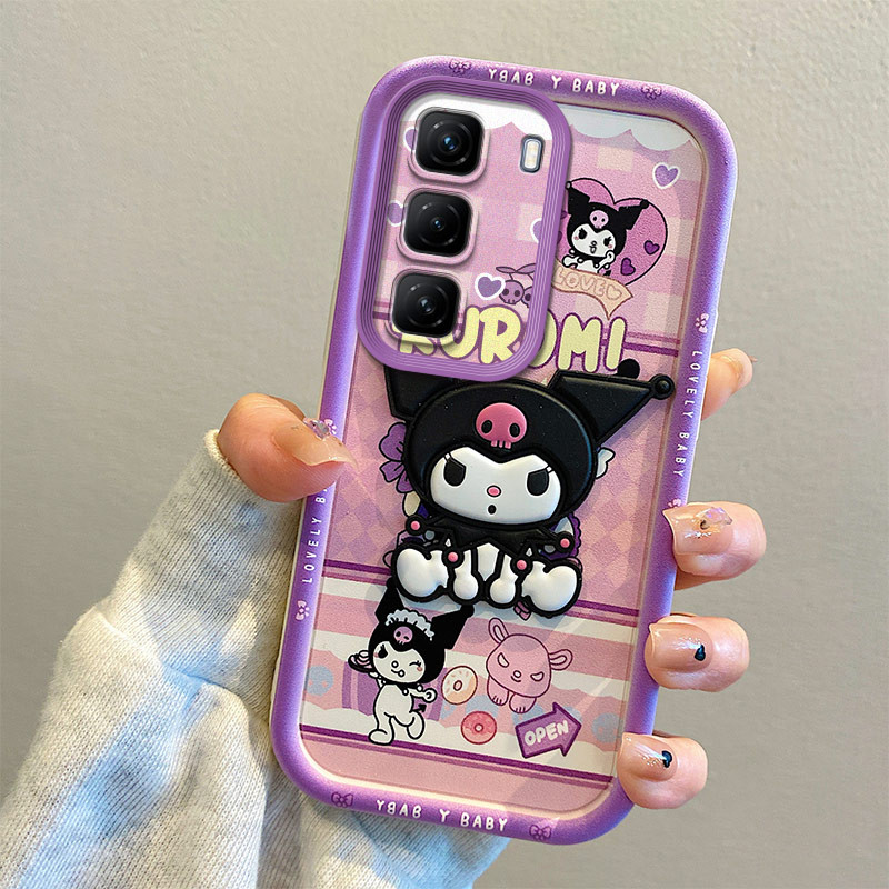 สําหรับ Infinix Hot 50 Pro Plus 4G X6880 กรณีซิลิโคนนุ่ม TPU 3D รูปแบบการ์ตูน Full Protcetion กันกระ