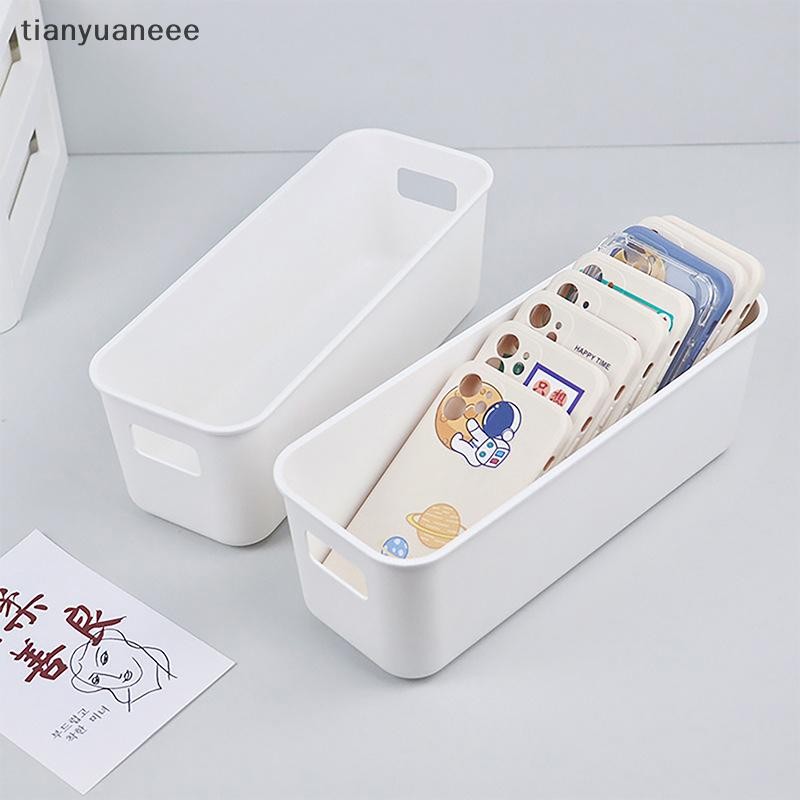 Tianyuaneee Simple Desktop โทรศัพท์มือถือกรณีกล่องเก็บ al เครื่องสําอาง Organizer กล่องขนาดใหญ่ความจุ Sundries ตะกร้าเก็บ Well