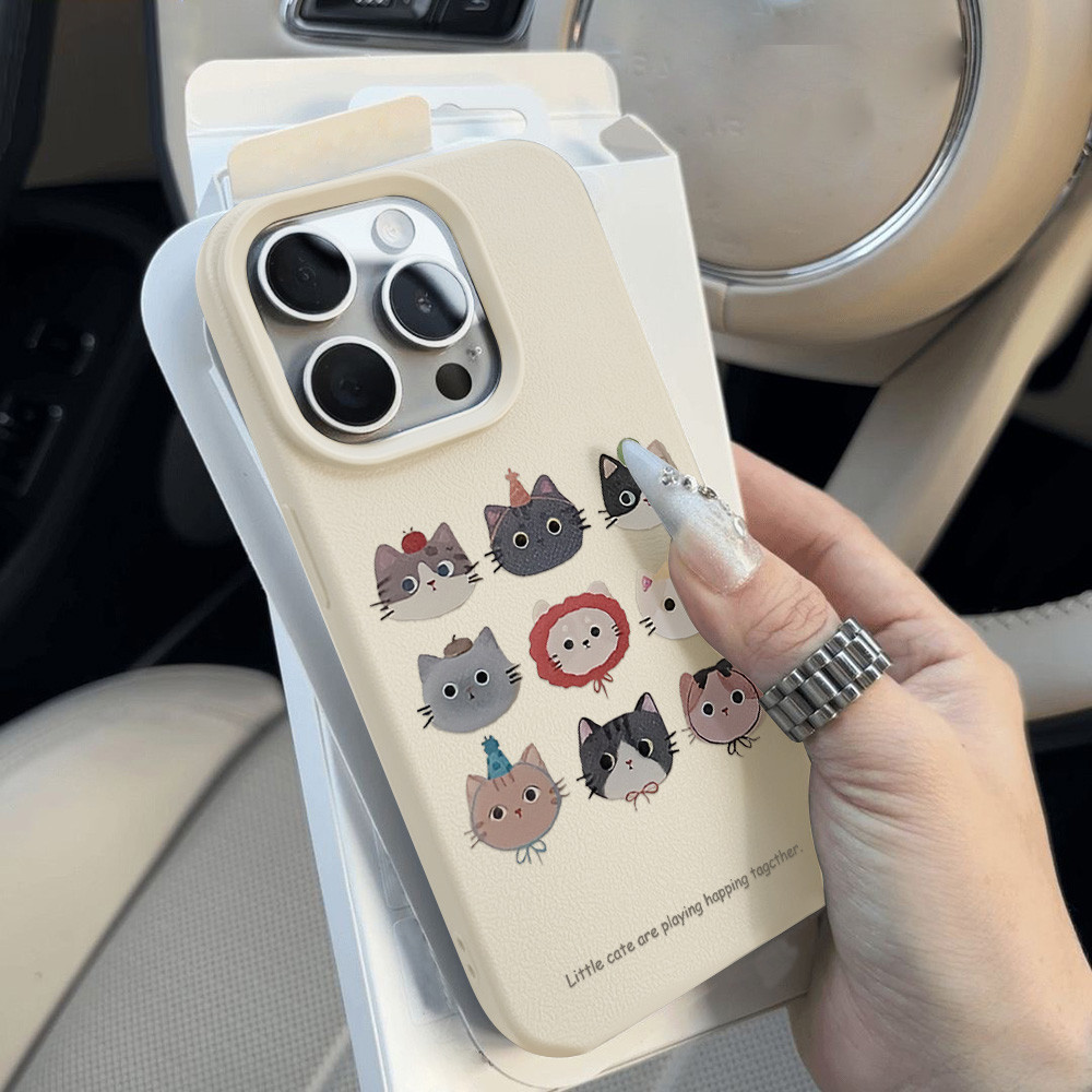 เคสโทรศัพท์มือถือfor iPhone 11 13 XR 15 Pro Max 12 14 Pro Max เปลือก iPhone 16 7 Plus 8 Plus XS Max หนังการ์ตูน