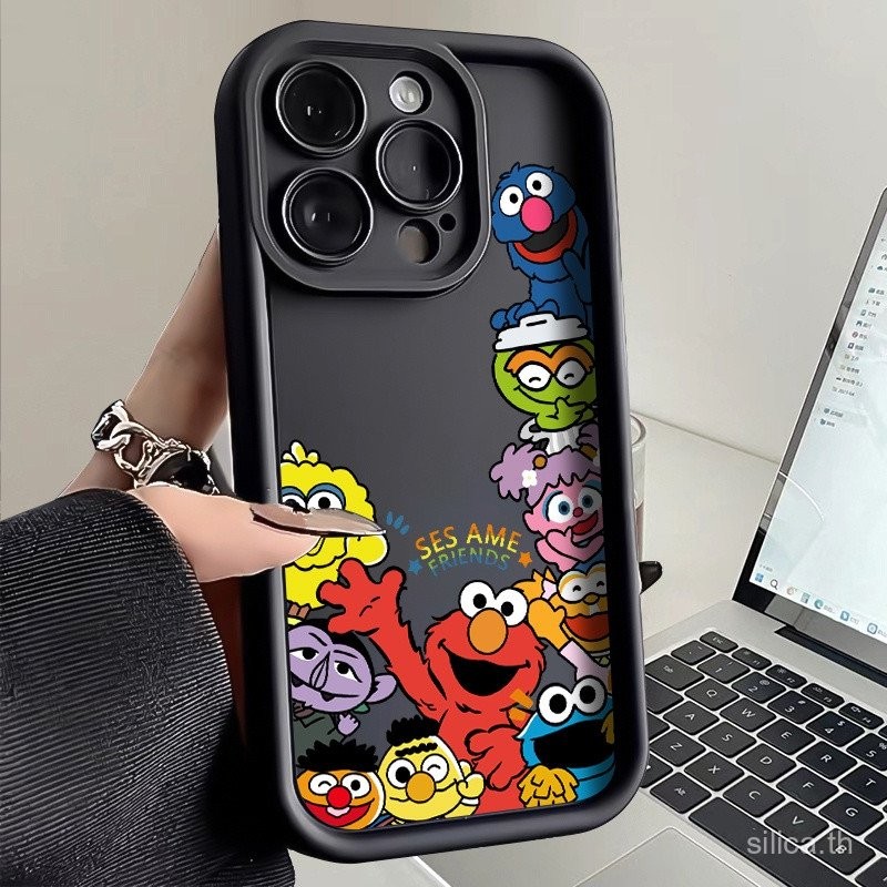 เคสมือถือลายการ์ตูนมอนสเตอร์สีสันสดใสแบบยืดหยุ่นเหมาะสำหรับ iPhone 11PROMAX 7plus 15PROMAX 16PROMAX 16 15 14 13 12 PROMAX XR x xsmax