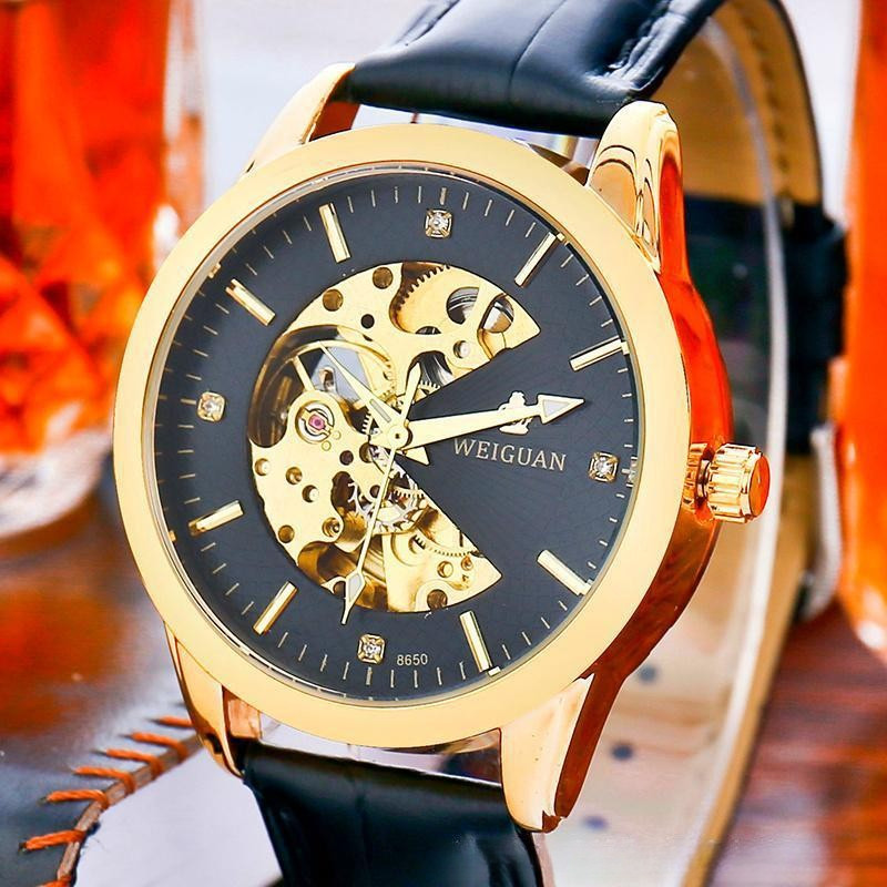 นาฬิกาชาย watch อัตโนมัติเต็มรูปแบบนาฬิกากลไกนาฬิกาผู้ชายกลวงกันน้ําส่องสว่างแฟชั่นธุรกิจเข็มขัดผู้ผลิตขายส่ง2024สไตล์ใหม่