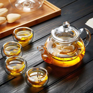 400ml/600ml/800ml/1000ml กาน้ําชาแก้วทนความร้อน Clear Japaness สไตล์หม้อชาพร้อม Infuser สําหรับดอกไม้จีน Puer ชาแบบพกพากาต้มน้ําชา