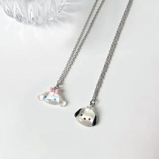 การ์ตูนน่ารักสร้อยคอ Cinnamoroll นักเรียนแฟนคู่หวานเครื่องประดับจี้