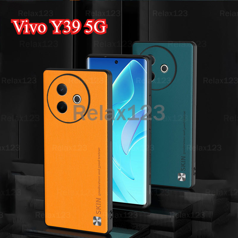 สําหรับ Vivo Y39 5G VivoY39 5G Vivo Y 39 5G ปลอก 2025 สไตล์ธุรกิจหนังหรูหราเป็นมิตรกับผิวฝาหลังกันชน