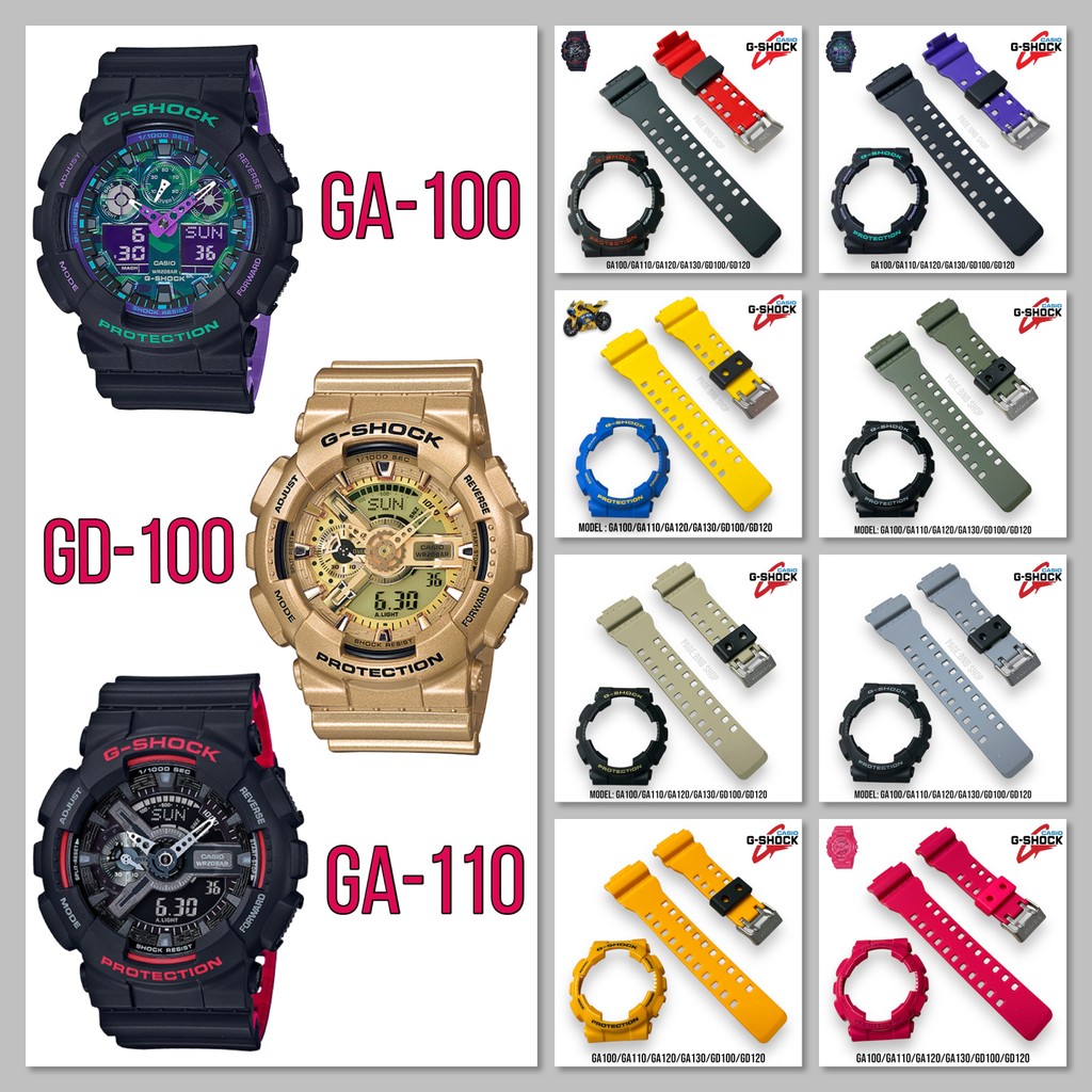 (ฟรีไขควง3in1)กรอบสายนาฬิกาG-SHOCKของแท้ รุ่น GA-100,GA-110,GA-120,GA-140,GD-100,GD-120