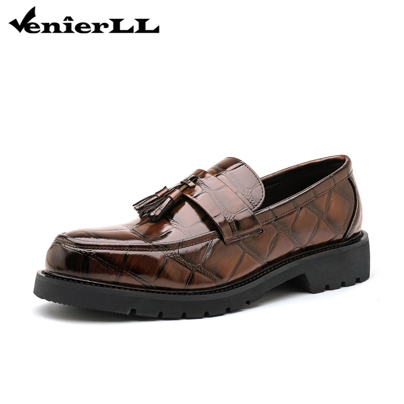 บุรุษรองเท้ารองเท้าไม่มีส้นคลาสสิกหนังธุรกิจชุด Loafer อย่างเป็นทางการบน Penny Loafer รองเท้า
