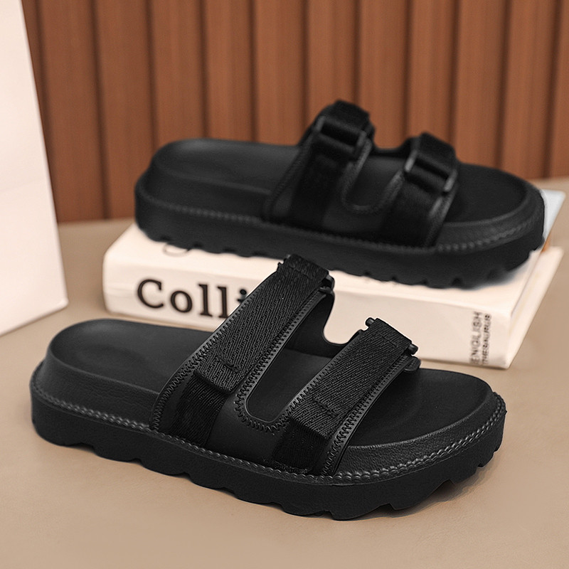 หนา soled Shit-Stepping Feeling Flip-Flops ฤดูร้อนรองเท้าผู้หญิงสบายๆชายหาดรองเท้าแตะกันลื่น - รูปที่ 3