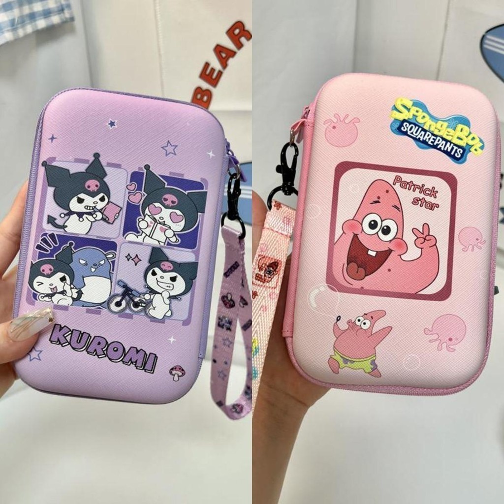 Patrick Star ชุดหูฟังหูฟัง usb ที่เก็บเหรียญเครื่องสําอาง กระเป๋าจัดระเบียบ