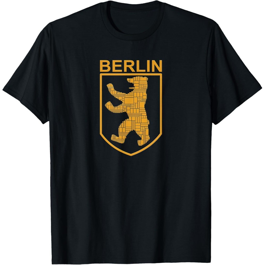 เสื้อยืด Berlin Retro Berlin Bear I Love Berlin พิมพ์ดี
