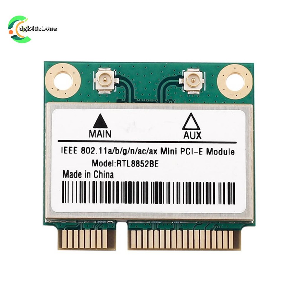 Rtl8852be การ์ดเครือข่าย WiFi 6 1800Mbps BT 5.2 Dual Band ไร้สาย MiniPCIe 802.11ac/Ax 2.4G/5 Ghz -MI