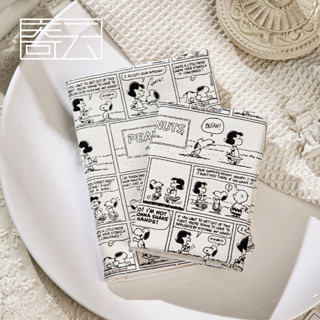 Snoopy Comics Fabric Book Cover A5 A6 Cartoon Handbooks Hand…