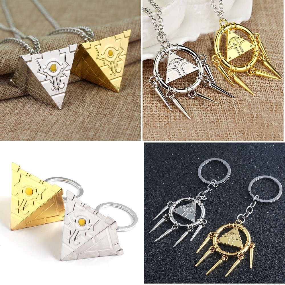 เกม Yu-Gi-Oh! สร้อยคอ Yugioh 3D Millennium Puzzle Eye จี้ Eye Of Horus Kolye Collares คอสเพลย์เครื่อ