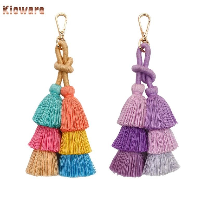 Kloware Winding พู่พวงกุญแจพู่จี้พวงกุญแจ Charm ตกแต่งน้ําหนักเบา