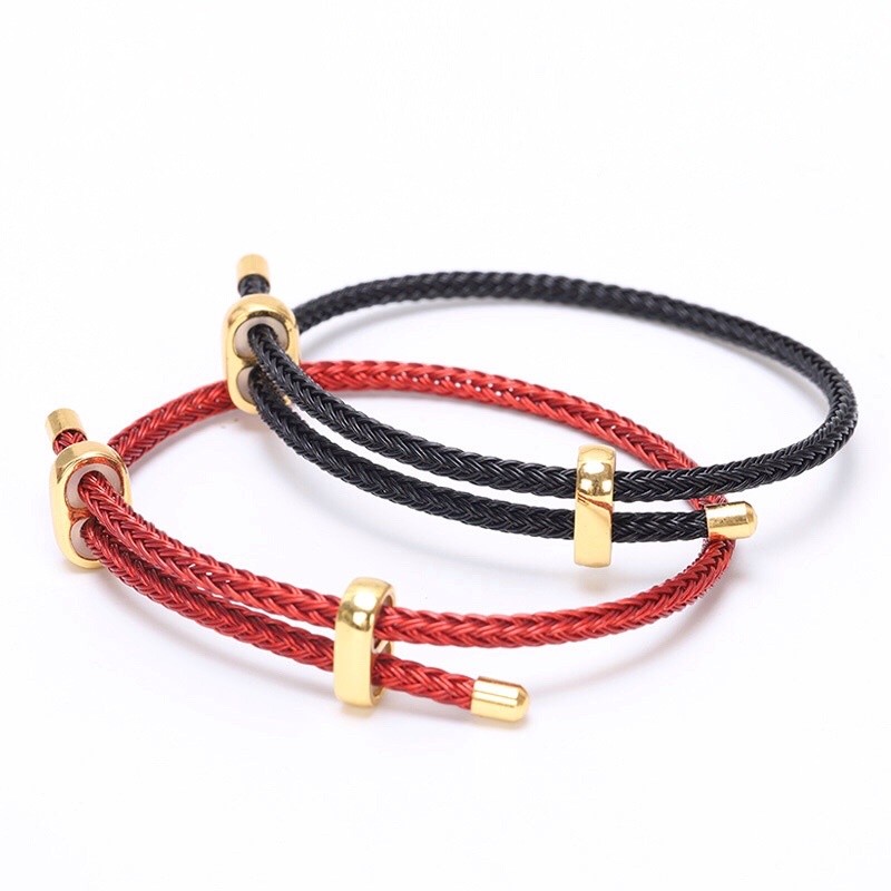 LOTUS CHARM Mix Charm สร้อยข้อมือสายเคเบิลพร้อมกาวและจุกยาง LT711