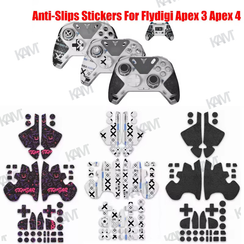 [Kam] เหมาะสำหรับสติกเกอร์กันเหงื่อสำหรับคอนโทรลเลอร์เกม FLYDIGI Apex 3/4 สติกเกอร์กันลื่น สติกเกอร์ปุ่มจับ สติกเกอร์กันลื่น Kuromi ฟิล์มป้องกันการจับด้านข้างแบบการ์ตูนดูดซับเหงื่อ