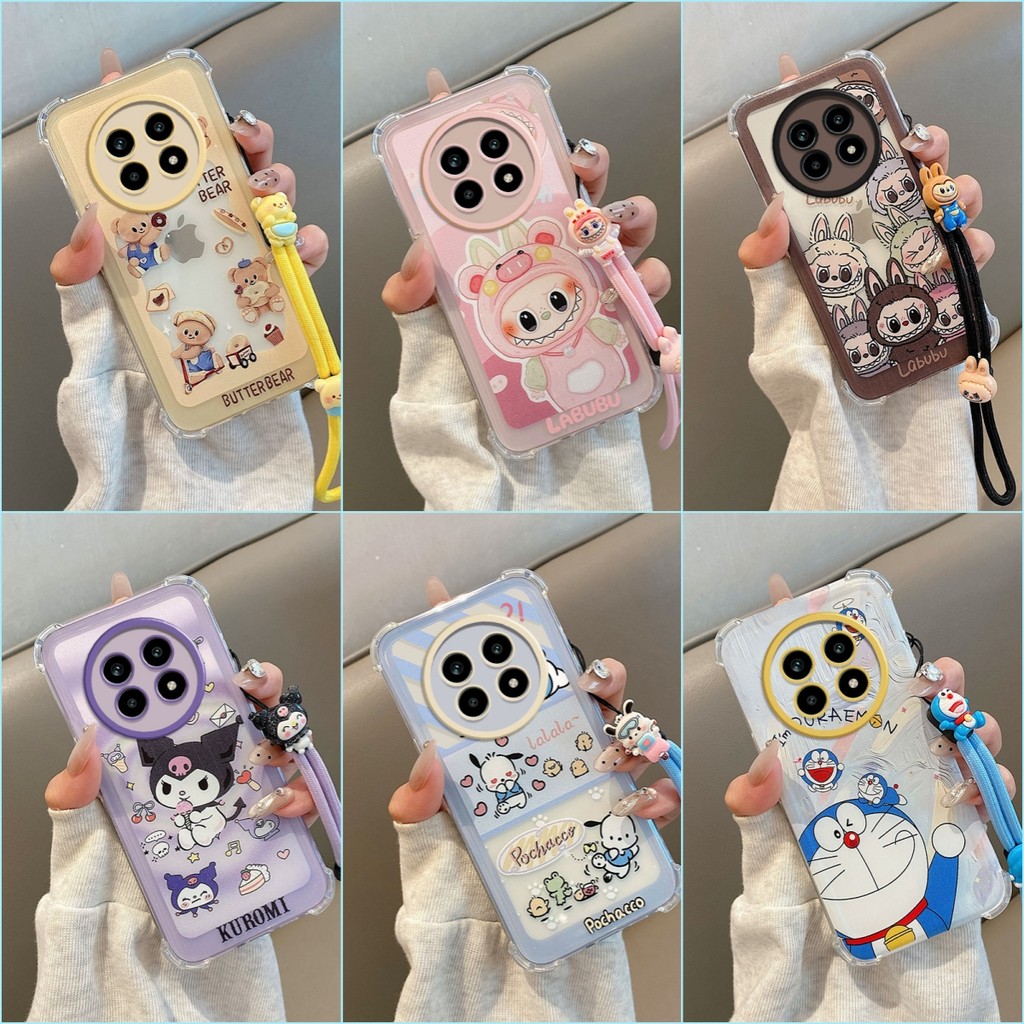 เคส Realme 13 + 5G อะนิเมะถุงลมนิรภัยป้องกันการตกเคสซิลิโคนอ่อนนุ่ม ใช่1