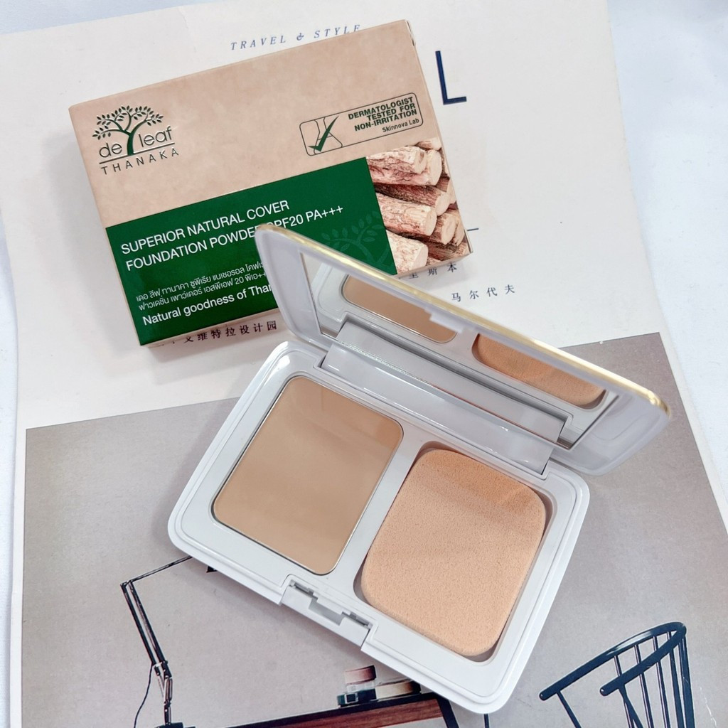 Thailand THANAKA Plant Oil Control Concealer Powder Long-lasting Setting SPF20 Powder Dual-use for Dry and Wet