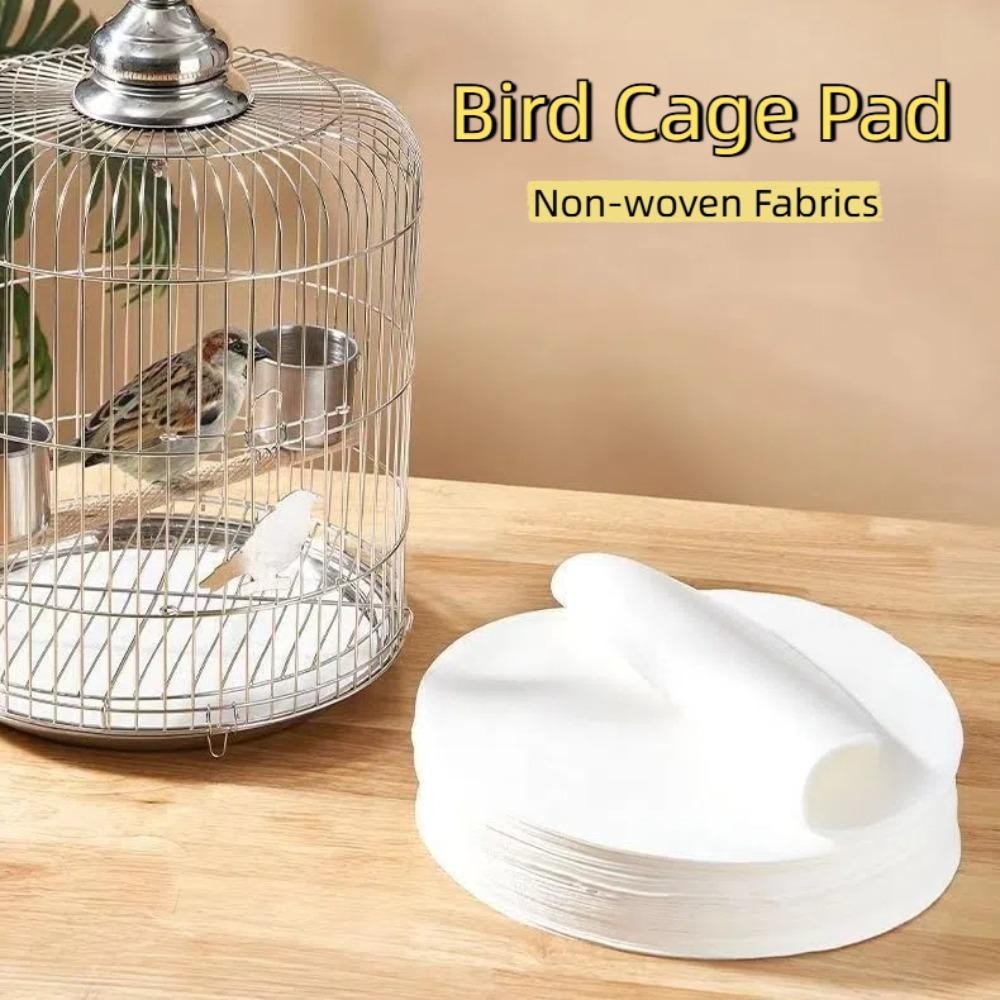 ดาฟีน 100ชิ้นกรงนกกระดาษ,ผ้าไม่ทอดูดซับแผ่นทําความสะอาดนกจัดการ,รอบสแควร์ทิ้งกรง เบาะ กระดาษสัตว์เลี้ยงซัพพลาย - รูปที่ 6