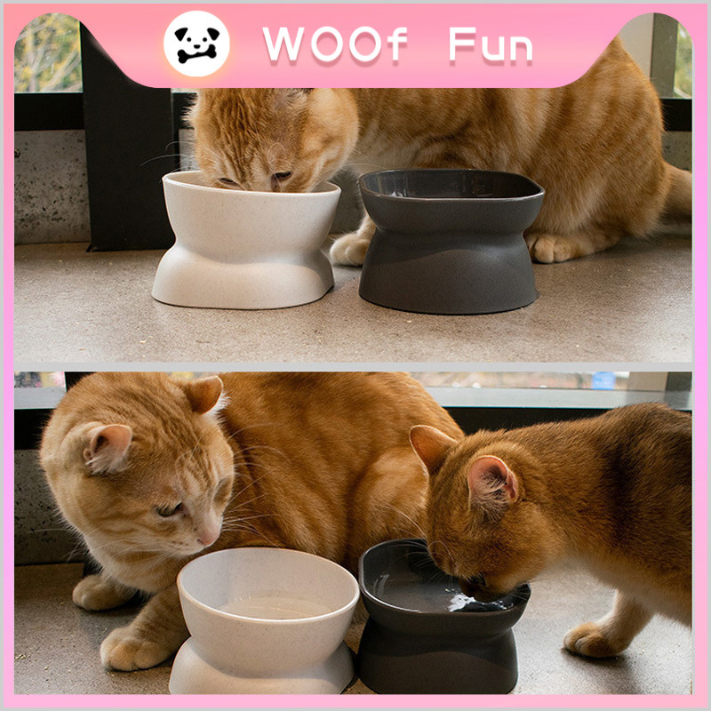 😺ชามอาหารสัตว์เลี้ยง ยกสูง ชามสุนัข ชามโมเดิร์น ชามอาหาร