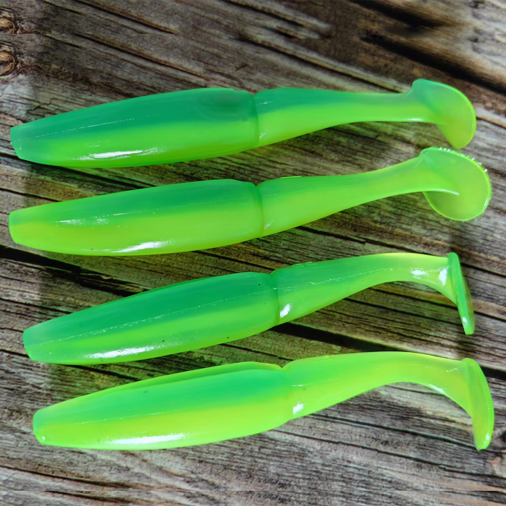 4 ชิ้น/pkt Paddle Tail Swimbaits 11 ซม.12g T Tail Soft Lure ซิลิโคน Wobbler ยาวโยนประดิษฐ์หนอน - รูปที่ 4