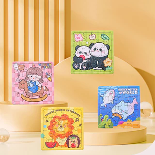 GeeToy ชุดจิ๊กซอว์การ์ตูนสัตว์น่ารัก 10 แผ่น/เซ็ต ของเล่นเสริมพัฒนาสมอง สำหรับเด็ก