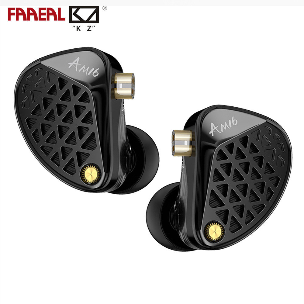 FAAEAL KZ AM16 HiFi หูฟัง Balanced/Bass-Enhated รุ่น 16 ไดรเวอร์ Professional IEM DJ Monitor ชุดหูฟั