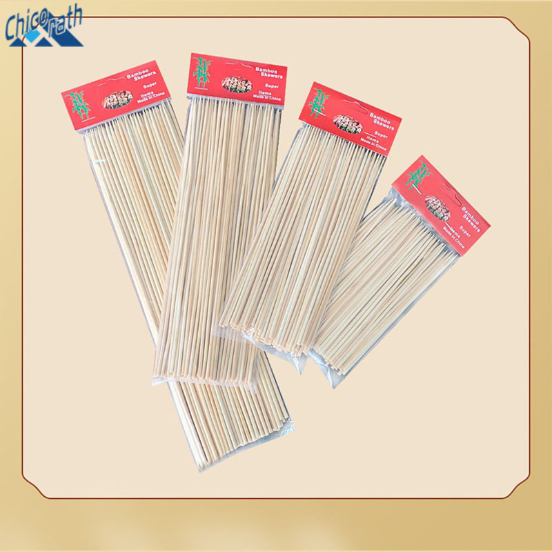 🎐บาร์บีคิว BBQ ไม้ไผ่เสียบเนื้ออาหารลูกชิ้นไม้ สติ๊กเกอร์ถอดออกได้ บาร์บีคิวไม้ไผ่เสียบเตาบาร์บิคิว🎐 - รูปที่ 6