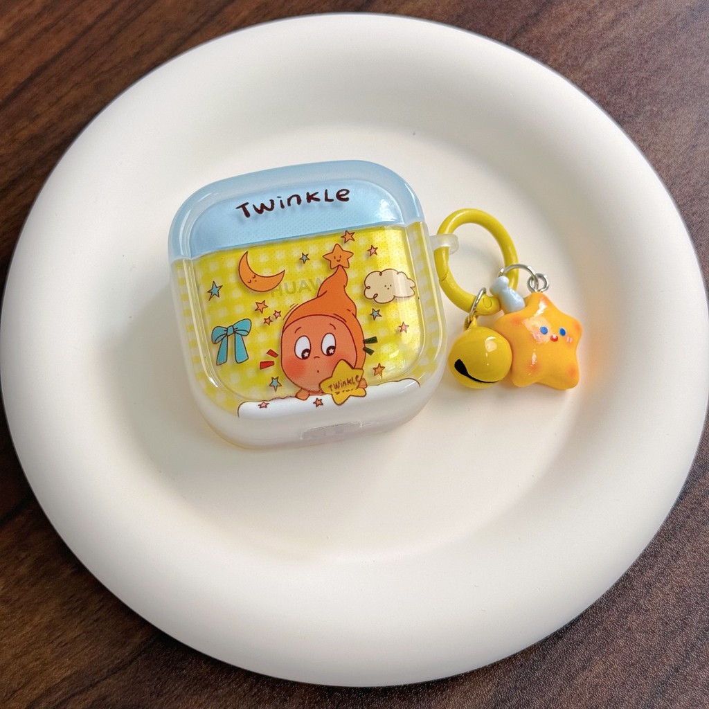 สําหรับ HUAWEI FreeBuds PRO 2 + 3 4 5 6i 7i SE FreeClip ฝาครอบป้องกันปลอก Moon Stars Boy Tpu Soft Case