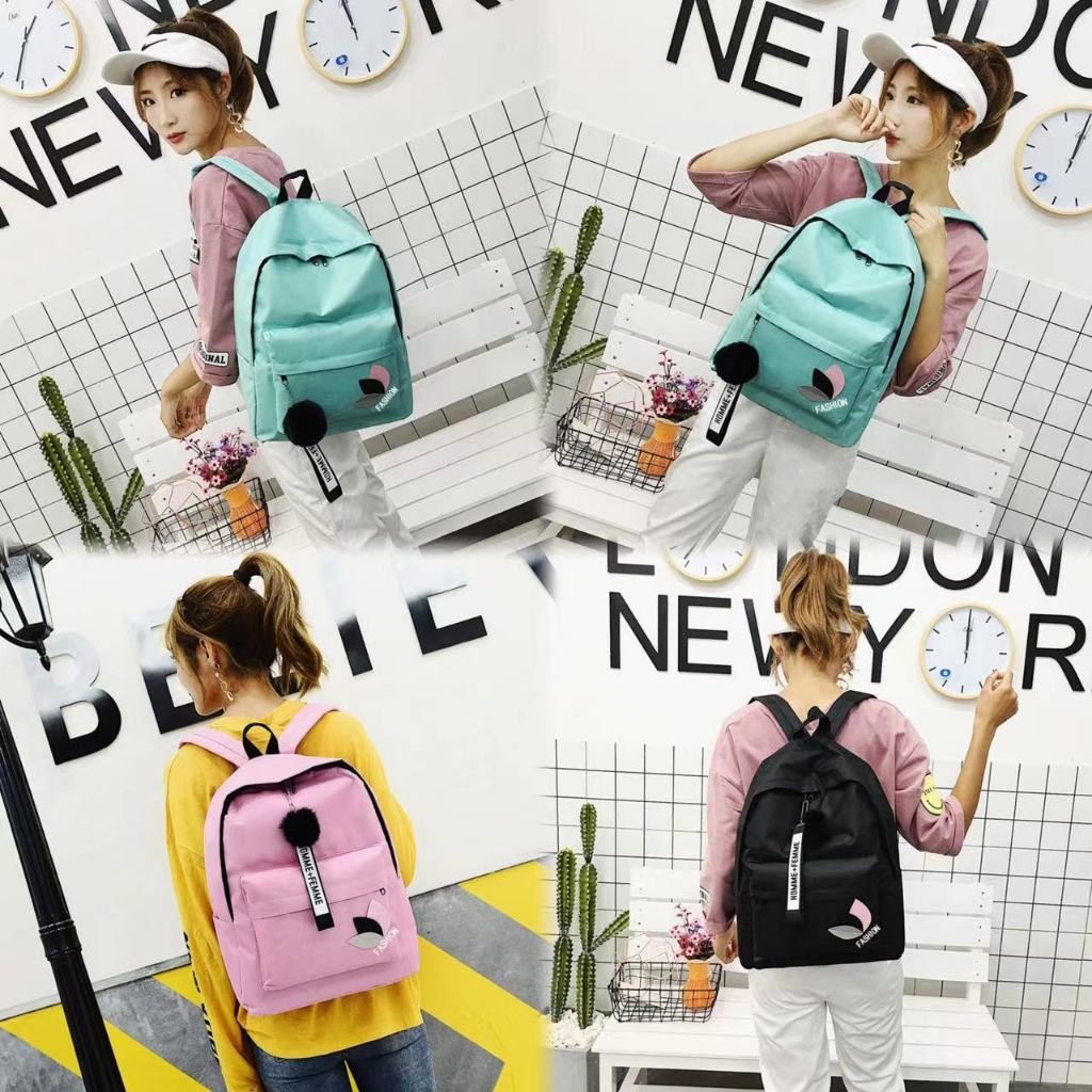 V-shop2 กระเป๋าเป้คุณภาพระดับพรีเมี่ยม เเฟชั่นจากเกาหลี BA5676