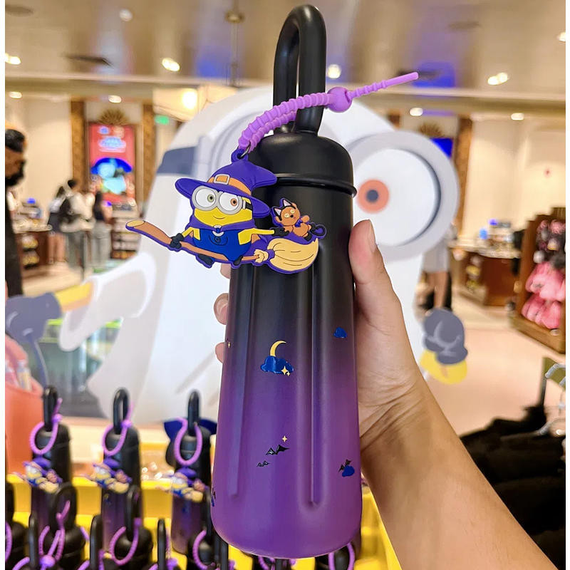 Universal Studios Minions Halloween Thermos Cup, 2024 Beijing Universal Studios ถ้วยน้ําสแตนเลสธีมฮา