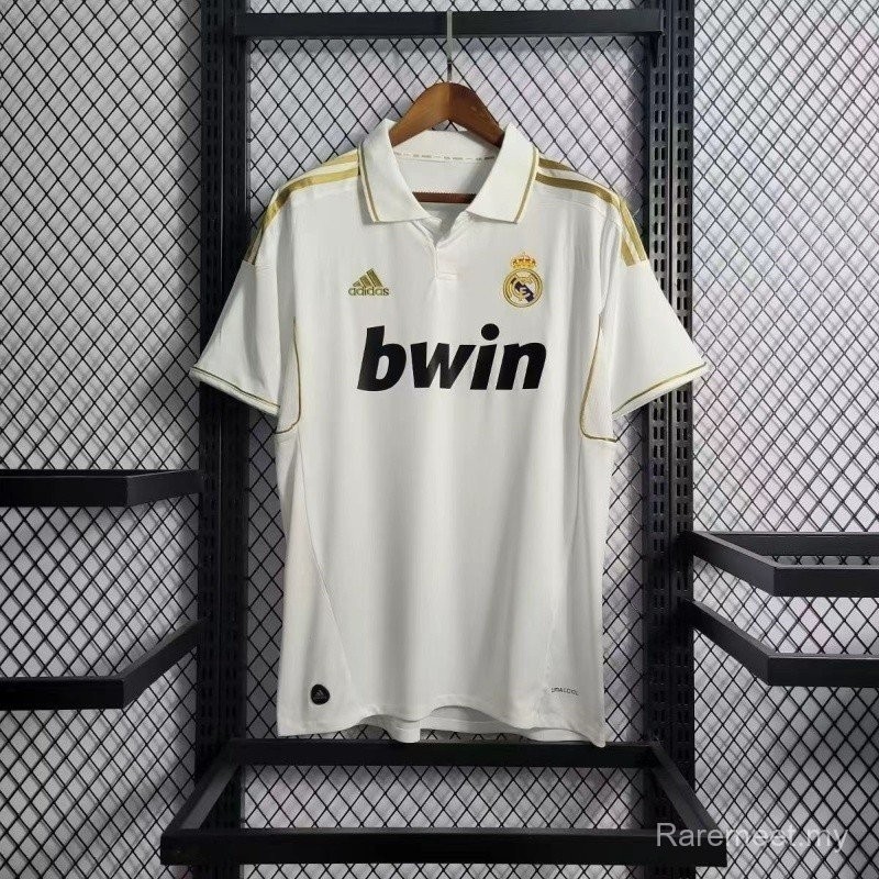 Retro edition 2011/12 Real Madrid soccer jersey Kit S-4XL คุณสามารถเพิ่มชื่อและหมายเลขของคุณได้ I0JH