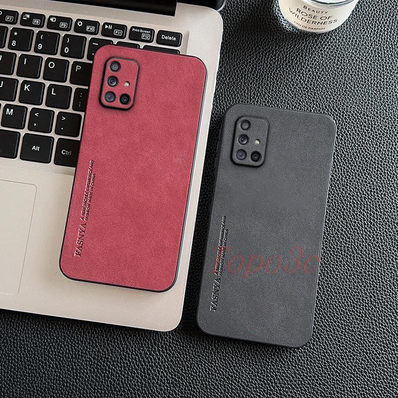 เคส Samsung A71 4G เคสโทรศัพท์หนังธุรกิจสีทึบ YBP