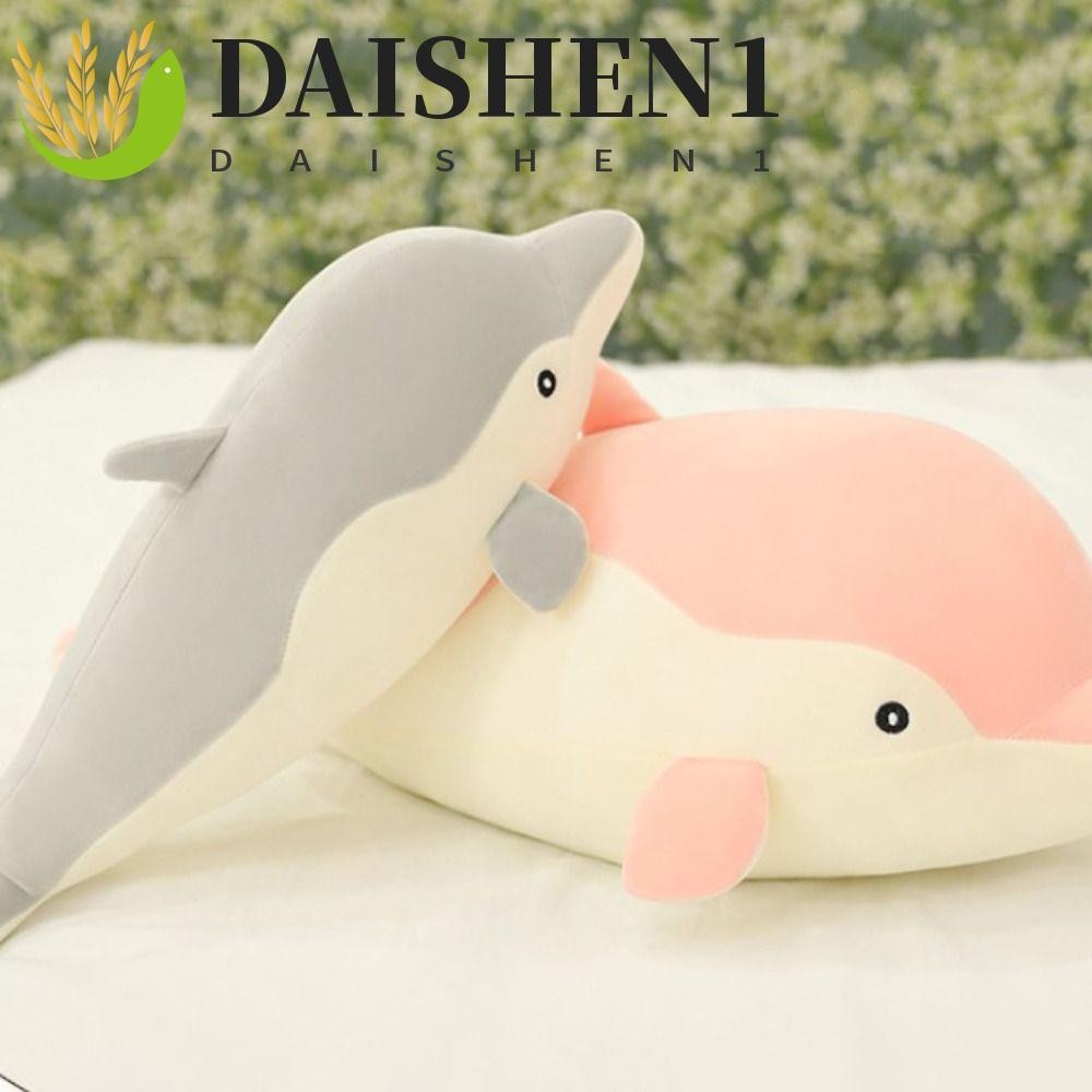 Daishen1 หมอนตุ๊กตานุ่ม รูปการ์ตูนปลาโลมาทะเล ของเล่นสําหรับเด็ก