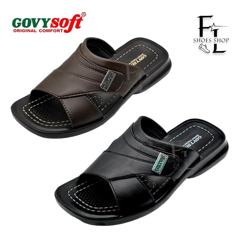 Govysoft PU รุ่น 2050 รองเท้าแตะ รองเท้าแตะแบบสวม รองเท้าผู้ชาย