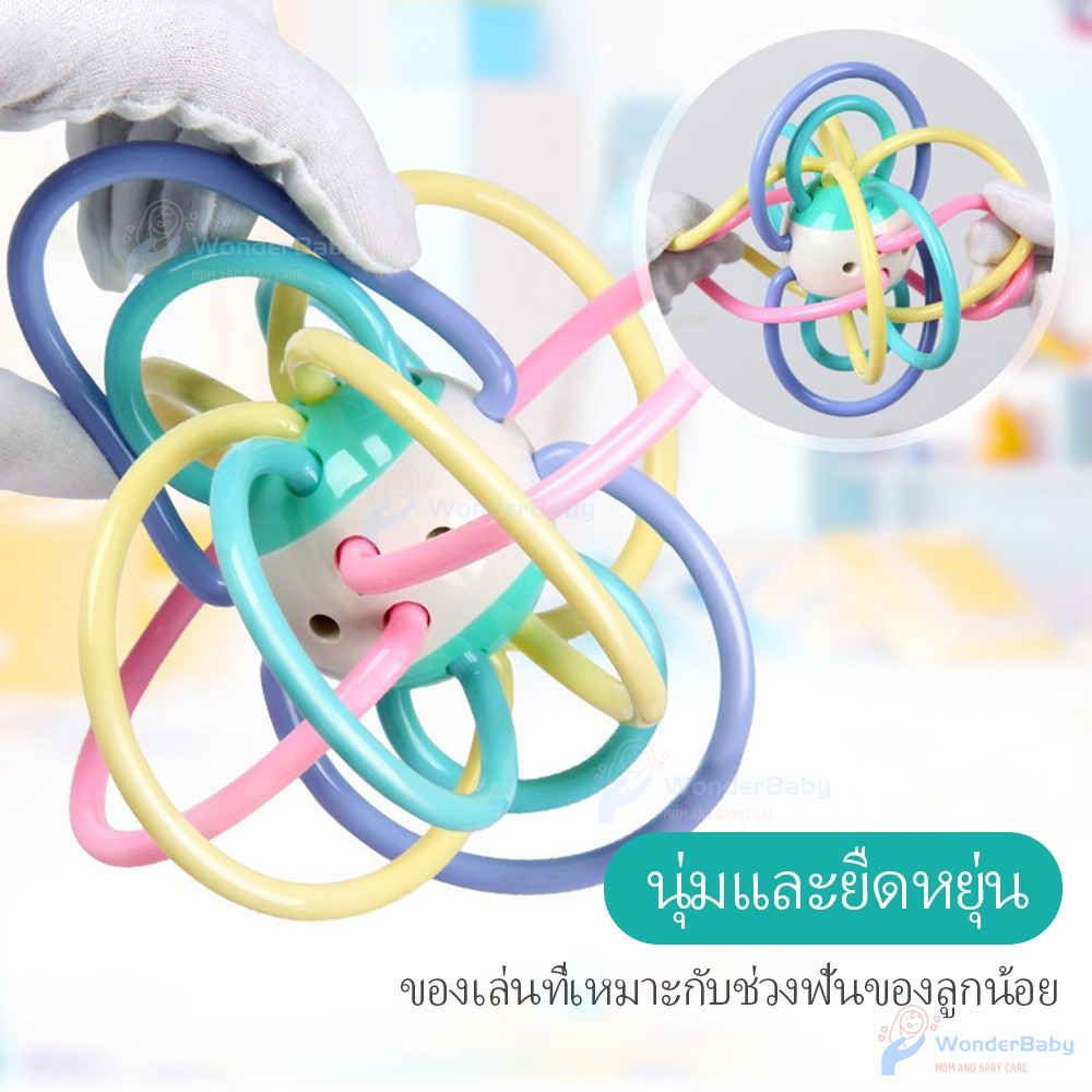 WONDERBABY ยางกัดเด็ก ยางกัด กระตุ้นกล้ามเนื้อ  ของเล่นเด็ก  ยางกัดวิงเกล  Manhattan Toy ลดอาการคันเหงือก  ยางกัดกราม - รูปที่ 2
