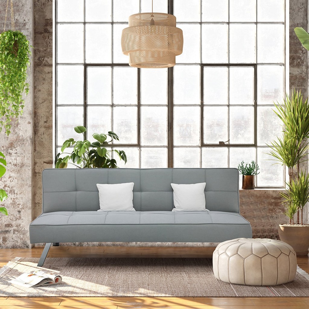SB Design Square โซฟาเบด รุ่น Loder สีเทาอ่อน (176x85x73 ซม.)  แบรนด์ SOFA SOLUTIONS