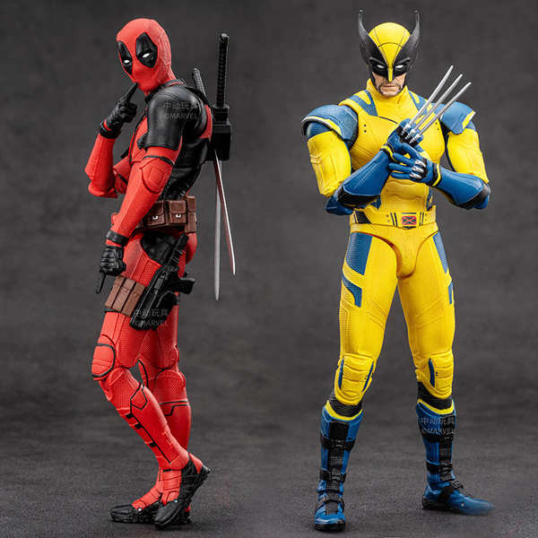 deadpool mask แก้ว deadpool Bandai Deadpool และ Wolverine รูปที่ 3 Action Model Marvel Universe Movi