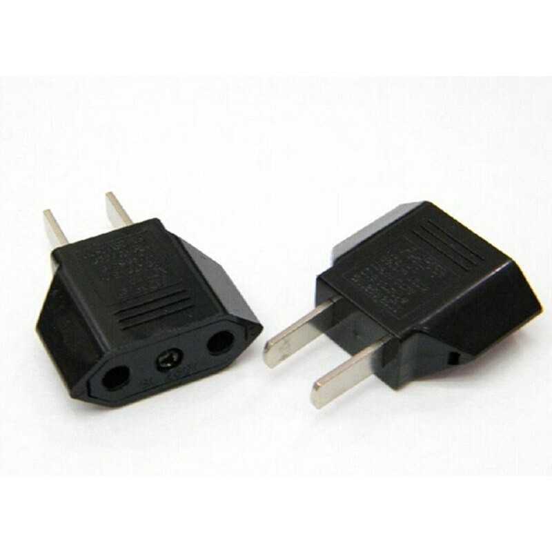 [to] Eu ยุโรปหญิงไปยัง US USA ชาย Wall AC Power Plug Travel Adapter Converter TH