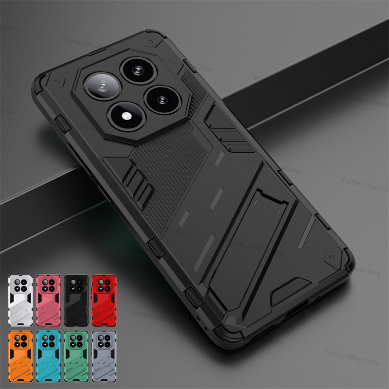 สําหรับ Xiaomi 14T Pro Redmi 14C 13 K70 Ultra หมายเหตุ 14 Pro Plus 13R กรณีเกราะ PC กันกระแทก TPU โทรศัพท์ปกหลัง