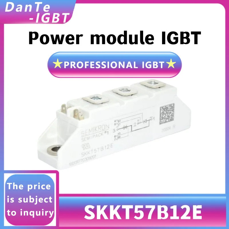 SKKT57B12E IGBT โมดูลใหม่วงจรเรียงกระแสกําลังสูงจุดเดิม 7Z5D